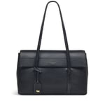 RADLEY Black Shoulder Bag Rivington Flapover Top Medium Womens Handbag RRP £259