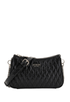 Guess Betula Mini Crossbody Top Zip Svart