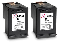 305XL Black and Colour Refilled  Ink Cartridge For HP Envy 6010 Printers