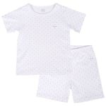 Livly Saturday Prickigt T-shirt Och Shorts-set Vit | Vit | 110/116 cm