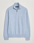 Polo Ralph Lauren Textured Half Zip Blue Hyacinth Heahter