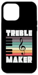 Coque pour iPhone 12 Pro Max Treble Maker Fun Music Note Pianiste Musicien Piano Player