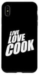 Coque pour iPhone XS Max Live Kitchen Love Cook Toque de chef 5 étoiles Cuisine