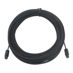 Pxyelec 25M Black Digital TosLink Cable Fiber Optical Audio SPDIF Cable Connector