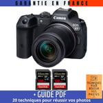 Canon EOS R7 + RF-S 18-150mm STM + 2 SanDisk 128GB Extreme PRO UHS-II SDXC 300 MB/s + Guide PDF ""20 techniques pour r?ussir vos photos
