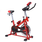 Exercise Bike For Home Heavy Duty Weight Loss Machine 10KG Flywheel with Resistance System Home Gym Equipment Fitness Indoor Bike Cardio Machine With iPad Holder | Bluetooth | Pulse Sensor (Red)