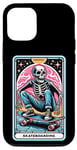 iPhone 12/12 Pro Skate Boarding Women Men Skeleton Skating Tarot Card 2024 Case