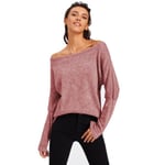 Autumn Fashion Women Casual Loose Long Sleeve Lightpurple Xl