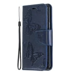 The Grafu Case for Galaxy S9, Durable Leather and Shockproof TPU Protective Cover with Credit Card Slot and Kickstand for Samsung Galaxy S9, Blue