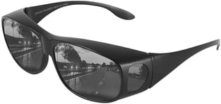 HD Vision Suncovers - Aurinkolasit silmälasien päälle - Musta