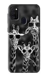 Giraffes With Sunglasses Case Cover For Samsung Galaxy M21