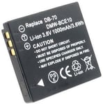 Kompatibelt med Panasonic Lumix DMC-FX55GK, 3.6V (3.7V) V, 750 mAh