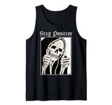 stay positive grim reaper dead inside thumb up reaper Gothic Tank Top