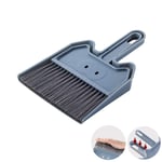 Meiwash Dustpan and Brush Set, Multi-Functional Cleaning Tool/Mini Sweeper with Hand Broom Brush, Cute Dust Pan for Home Kitchen Bathroom Desk Keyboard Car Pet Sweeping Dusting (Blue)