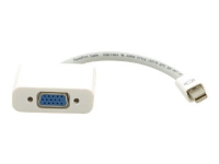 Kramer ADC-MDP/GF - Bildskärmsadapter - Mini DisplayPort (hane) till HD-15 (VGA) (hona) - 15 cm - vit