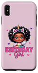 Coque pour iPhone XS Max La fille d'anniversaire Princesse Melanin Afro Licorne