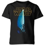 T-Shirt Enfant Sabre Laser Star Wars Classic - Noir - 3-4 ans