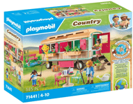 PLAYMOBIL Cosy Train Café with Vegetable Garden Kids Farming City Life Playset
