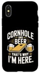 Jeu et soirée de beuverie dans le jardin Cornhole and Beer Coque pour iPhone X/XS