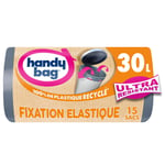 Sac Poubelle Fixation Elastique 30l Handy Bag - Les 15 Sacs