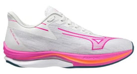 Chaussures de running femme mizuno wave rebellion sonic blanc rose