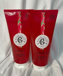 2 x ROGER & GALLET Gingembre Rouge Wellbeing Shower Gel 200 ml