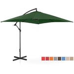 Uniprodo Kakkoslaatu Aurinkovarjo - vihreä suorakulmainen 250 x cm kallistettava