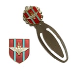 Smartbadge® Parachute Regiment Badge & Parachute Regiment British Military Bookmark - M009 + 59mm Button Badge