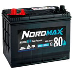 Nordmax Marin Start/Förbrukningsbatteri EFB 12V 80Ah 650A NM26-80EFB
