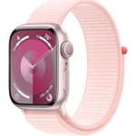 Apple Watch Series 9 GPS + Cell. 41mm Pink Aluminium Case / Light Sport Loop