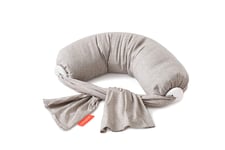 New bbhugme® Nursing Pillow™, The Award-Winning Original Breastfeeding & Nursing Pillow with Premium Travel Bag (Grey Melange/White)