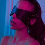 Bdsm ögonmask sex bondage vuxenspel par läder sele mask wearble kostymer för kvinnor män cosplay leksaker ansiktsmasker