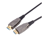 Black Box Active Optical Cable - HDMI-kabel - HDMI hane till HDMI hane - 50 m - fiberoptisk - stöd för 4K