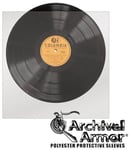 Vinylrekvisita - 10 x Plastlommer til 78-plater (10") (10.63" 10.63") Plastcover