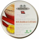 Simpkins Rhubarb & Custard Sugar Gluten free Travel Sweets Tin 175g x2 pack