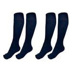 JYC CREATIVE Culotte thermique 180 DEN, avec doublure en polaire, pour femme et homme, bas épais épais, bas de jambe, 330 bleu, M