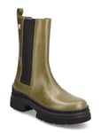 Essential Leather Chelsea Boot Shoes Chelsea Boots Green Tommy Hilfiger