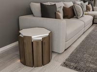 Lori 3-Pieces Nesting Table Coffee Table Cocktail Table Set