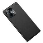 XINNI Armour Case for Xiaomi Mi 11 Lite, Shock Absorption TPU/PC/PU Ultra Thin Protective Back Cover,Black