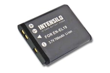 INTENSILO Li-Ion batterie 700mAh (3.7V) pour appareil photo vidéo Nikon CoolPix S32, S100, S2500, S2550, S2600, S2800, S3100, S3200 comme EN-EL19.
