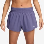 Nike One Dri-Fit Mid-Rise 3 Inch Brief-Lined Shorts M Blå - Handla nu på Loparshop.se!