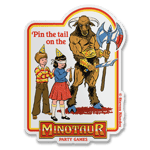 Steven Rhodes - Minotaur Party Games Sticker, Accessories