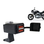 Motorcycle Handlebar QC 3.0 Dual USB 9V-12V  Motorcycle   Adapter Socket4852