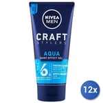12X Lot Nivea Gel Tube 150 Ml. 6 Aqua Gel 89033