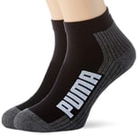 Puma Quarter, Black/White, 35/38 (Pack of 2)