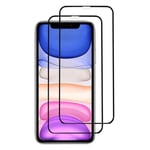 [2-Pack] iPhone 12 Mini Heltäckande Skärmskydd i Härdat Glas