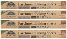 If You Care, Parchment Baking Sheets, 24 Count (Four Pack)