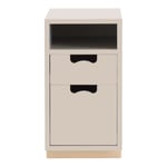 Asplund - Snö G3 Björksockel Rose - Sängbord - Thomas Sandell & Jonas Bohlin - Beige - MDF/Trä