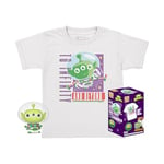 Funko Pocket Pop! & Tee: Disney - Alien Buzz Lightyear - pour Les Enfants - Medium - Disney: Toy Story - T-Shirt - Vêtements avec Mini-Figurine en Vinyle à Collectionner - Idée de Cadeau Les Hommes