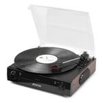 Fenton 102.162 RP102B Record Player with Bluetooth and Speakers, Black/Wood